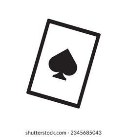 gambling card icon vector template illustration logo design