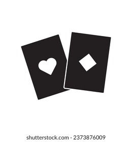 gambling card icon vector template illustration logo design