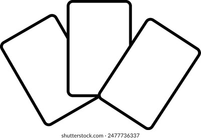 Gambling card icon vector template illustration logo design.