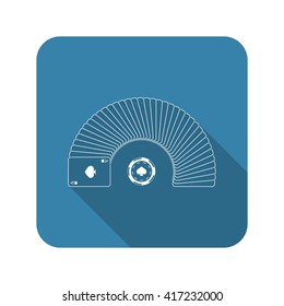 Gambling cards with casino chip vector icon