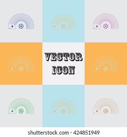 Gambling cards with casino chip vector icon