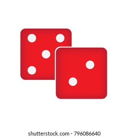 gambling casino dices icon- vector illustration