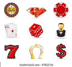 Gambling and casino icons, part 1