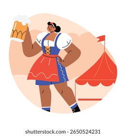 Ilustração de personagens de jogo em estilo plano