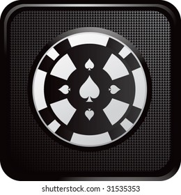 gambling chip on web button