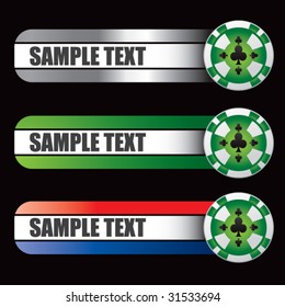 gambling chips on specialized banners