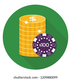 
gambling chips to play in casino 
