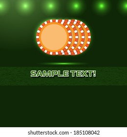 gambling chips poster template.