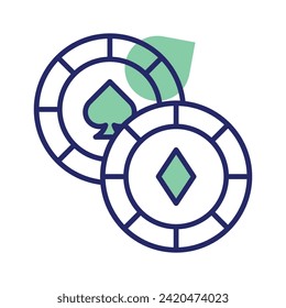 Monedas de juego diseño vectorial de estilo moderno, fácil de usar y descargar