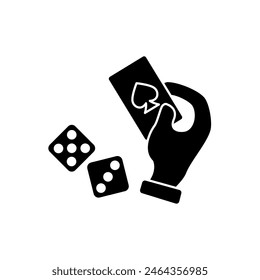gambling concept line icon. Simple element illustration. gambling concept outline symbol design.