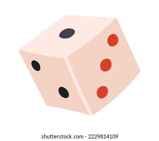 Gambling cube flat icon Board game Entertainment