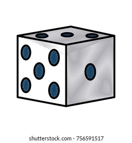 Gambling dice isolated