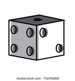 Gambling dice isolated