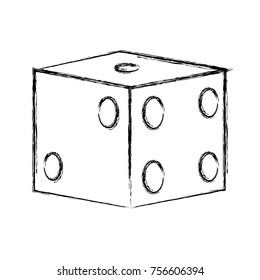 Gambling dice isolated