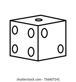 Gambling dice isolated