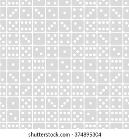 Gambling Dices Seamless Pattern. Vector