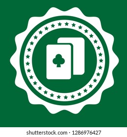 Gambling emblem. hazard icon and emblem