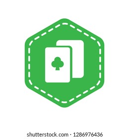 Gambling emblem. hazard icon and emblem