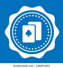 Gambling emblem. hazard icon and emblem