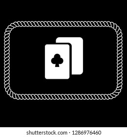 Gambling emblem. hazard icon and emblem