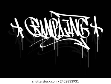 GAMBLING graffiti tag style design