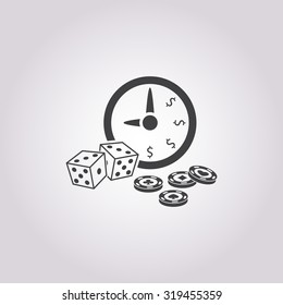 Gambling icon. 