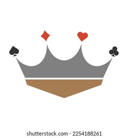 Gambling icon logo design illustration