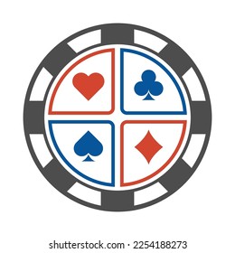 Gambling icon logo design illustration
