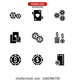 gambling icon or logo isolated sign symbol vector illustration - Collection of high quality black style vector icons
