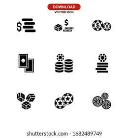 gambling icon or logo isolated sign symbol vector illustration - Collection of high quality black style vector icons
