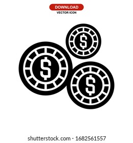 gambling icon or logo isolated sign symbol vector illustration - high quality black style vector icons
