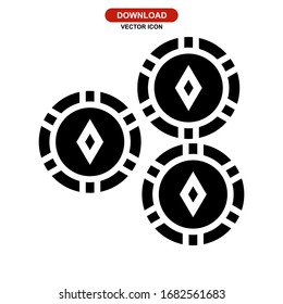 gambling icon or logo isolated sign symbol vector illustration - high quality black style vector icons
