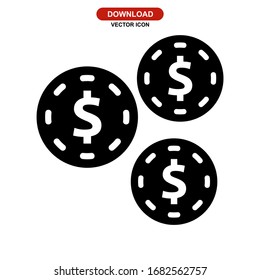 gambling icon or logo isolated sign symbol vector illustration - high quality black style vector icons
