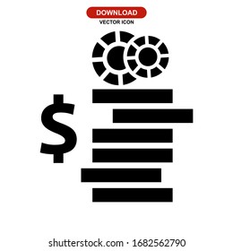 gambling icon or logo isolated sign symbol vector illustration - high quality black style vector icons
