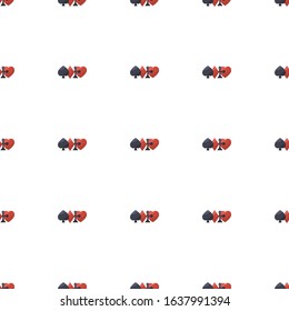 gambling icon pattern seamless isolated on white background. Editable flat gambling icon. gambling icon pattern for web and mobile.