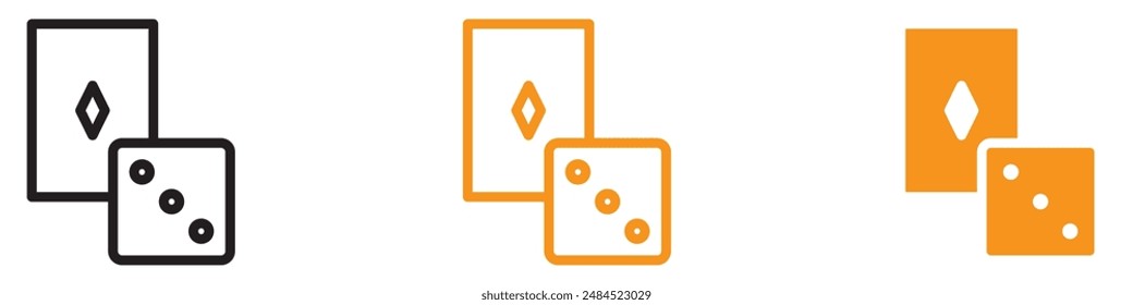 Gambling Icon, Perfect for Casino and Gaming Graphics