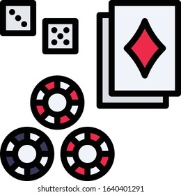 Gambling - Gambling icon set. High quality filled outline vector illustration for website and mobile application.