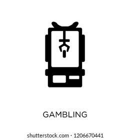 Gambling icon. Gambling symbol design from Entertainment collection.