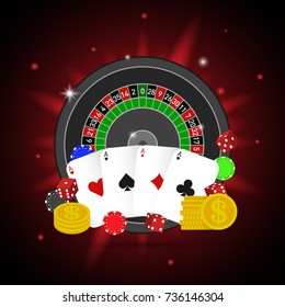 Gambling icon. Vector illustration