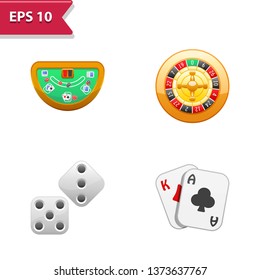 Gambling Icons. Professional, pixel-aligned icons in realistic colors.