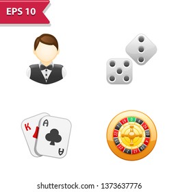 Gambling Icons. Professional, pixel-aligned icons in realistic colors.