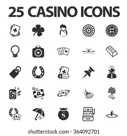 Gambling Icons Set. 