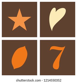 Gambling icons set. Card and casino, poker game, dice and ace. Vector illustration