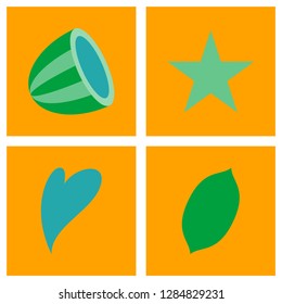 Gambling icons set. Card and casino, poker game, dice and ace. Vector illustration