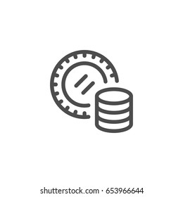 Gambling line icon