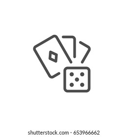 Gambling line icon