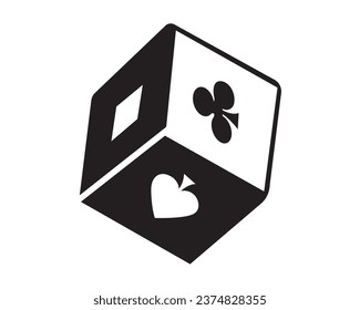 Gambling logo design elements symbols