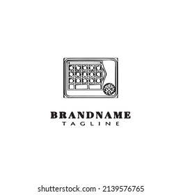 icono del logotipo del juego caricatura plantilla de diseño de la ilustración vectorial moderna