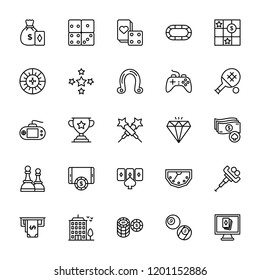 Gambling Outline Vector Icons
