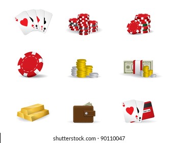 Gambling - Poker Icon Set